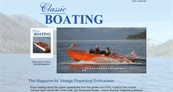 Desktop Screenshot of classicboatingmagazine.net