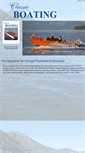 Mobile Screenshot of classicboatingmagazine.net