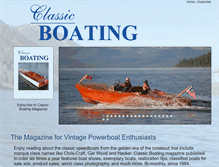 Tablet Screenshot of classicboatingmagazine.net